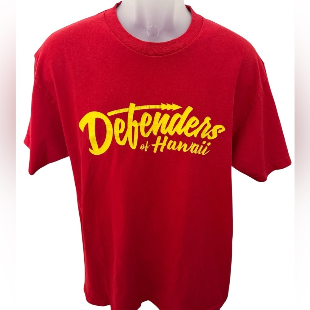 DEFEND HAWAII “Defender of Hawaii” Tee Shirt Men L Lsrge